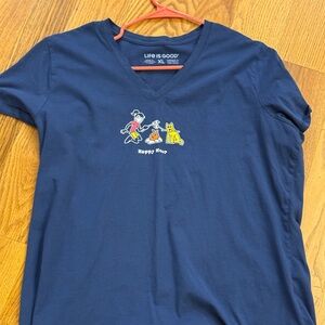 Life Is Good Kids' Blue T-Shirt with Fun Graphic